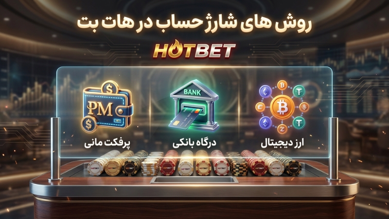 آشنایی با روش های شارژ حساب در سایت شرط بندی هات بت