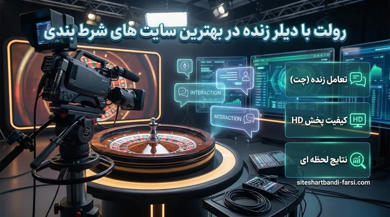 رولت با دیلر زنده در بهترین سایت های شرط بندی