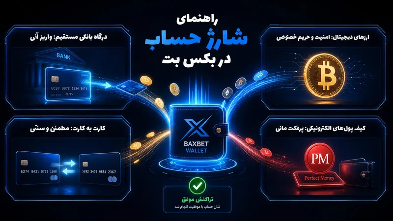 آموزش قدم به قدم شارژ حساب در سایت بکس بت