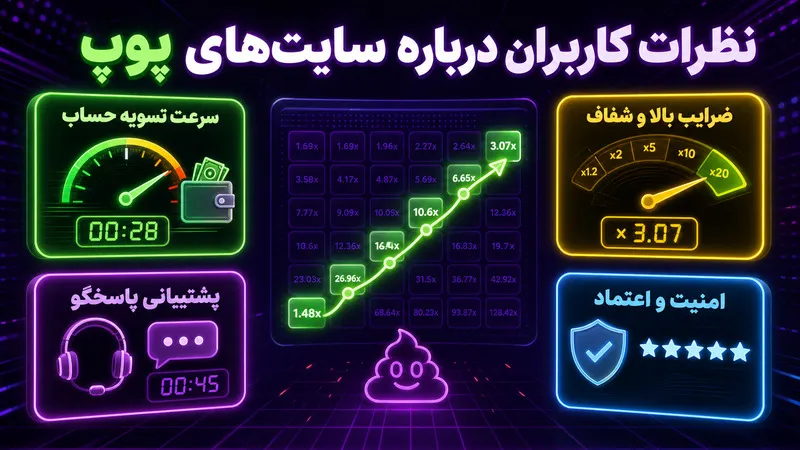 نظرات کاربران درباره سایت های شرط بندی پوپ
