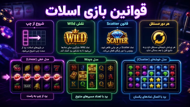 قوانین بازی اسلات که باید بدانید