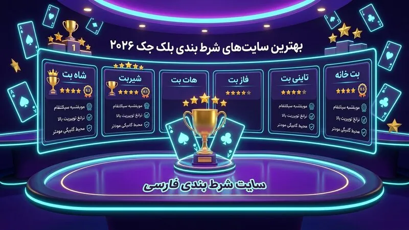 بهترین سایت های شرط بندی بلک جک 2026 از نگاه کاربران